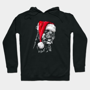 Funny Border Terrier Santa Christmas dog mom Hoodie